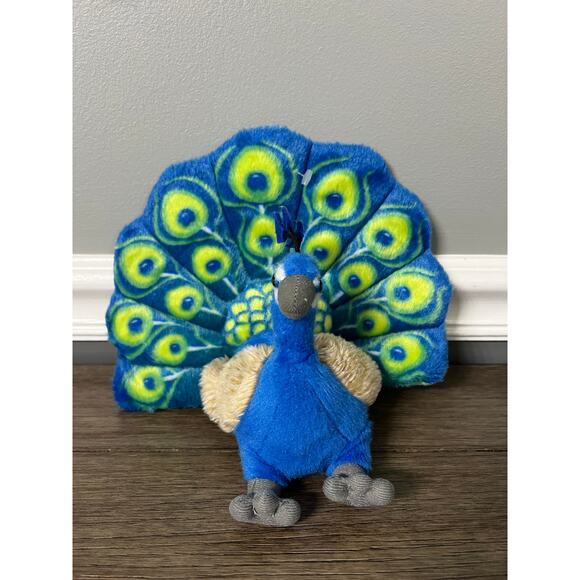 Wild Republic Cuddliekins Peacock‎ Plush - Picture 1 of 5